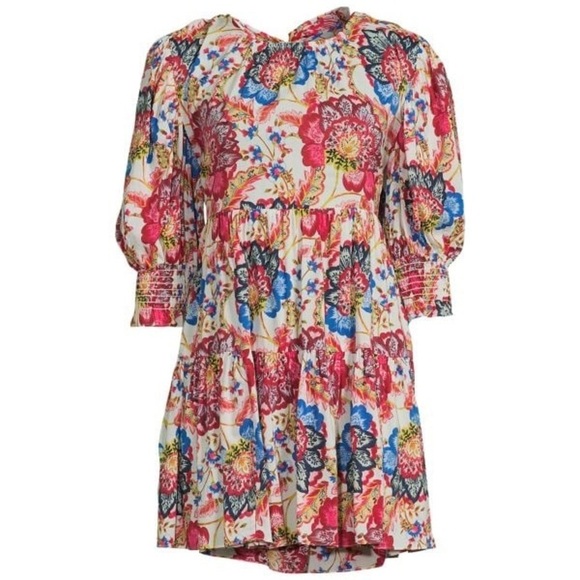 NWT Misa Los Angeles Open Back Honor Floral Mini Dress - Picture 4 of 14